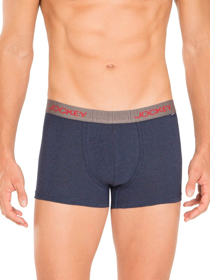 Jockey US60 Men's Super Combed Cotton Elastane Stretch Solid Trunk with Ultrasoft Waistband