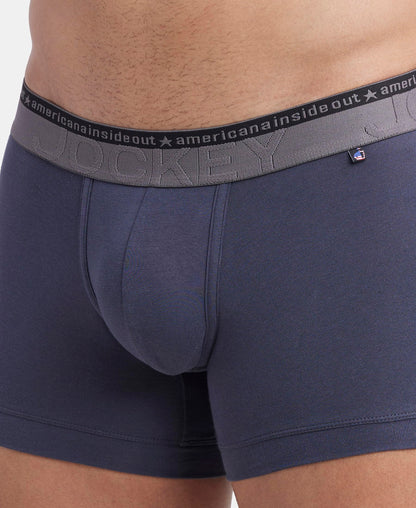 Jockey US60 Men's Super Combed Cotton Elastane Stretch Solid Trunk with Ultrasoft Waistband