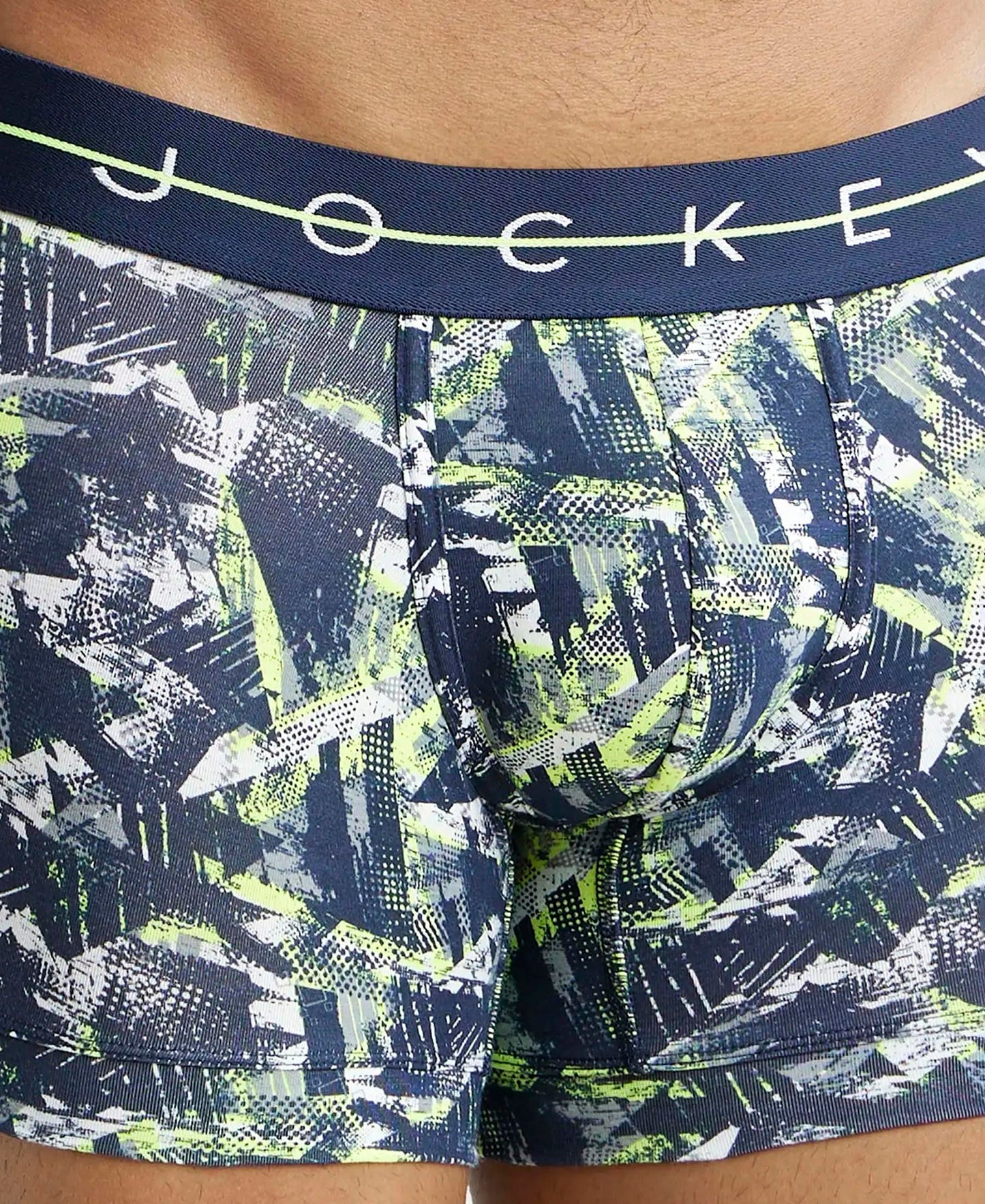 Jockey NY02 Men's Super Combed Cotton Elastane Stretch Printed Trunk with Ultrasoft Waistband (Prints May Vary)