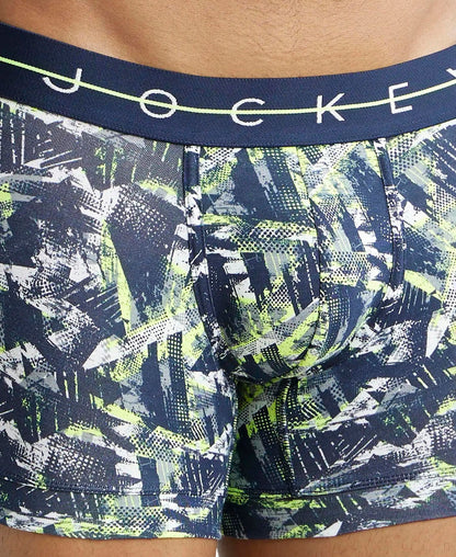 Jockey NY02 Men's Super Combed Cotton Elastane Stretch Printed Trunk with Ultrasoft Waistband (Prints May Vary)