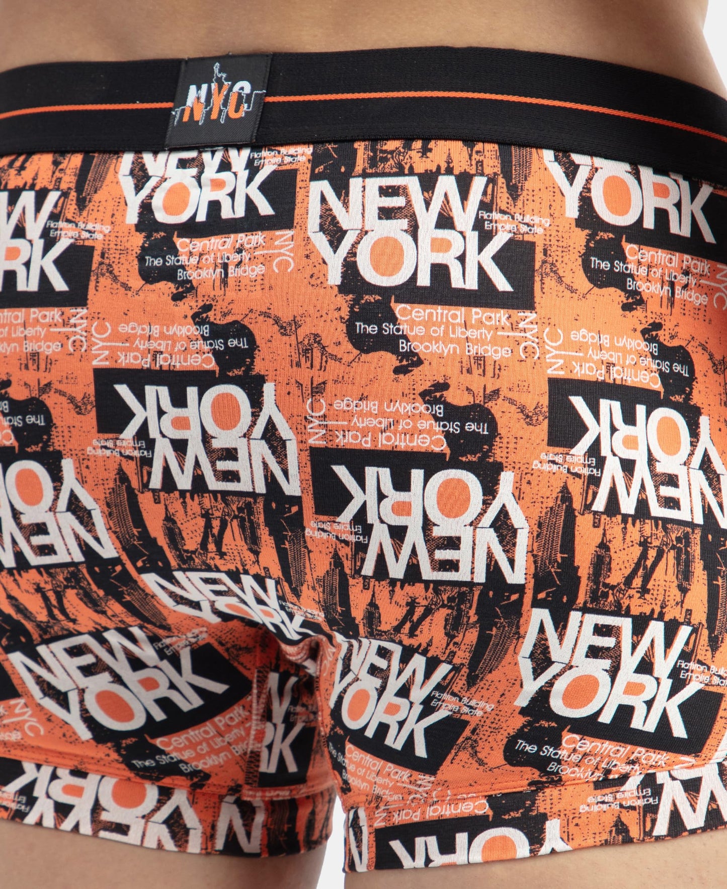 Jockey NY02 Men's Super Combed Cotton Elastane Stretch Printed Trunk with Ultrasoft Waistband (Prints May Vary)