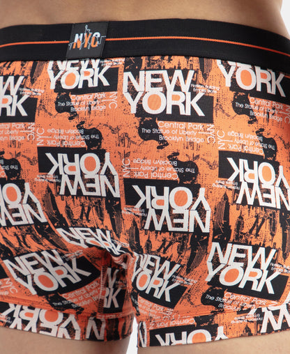 Jockey NY02 Men's Super Combed Cotton Elastane Stretch Printed Trunk with Ultrasoft Waistband (Prints May Vary)
