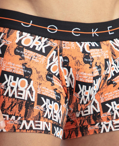 Jockey NY02 Men's Super Combed Cotton Elastane Stretch Printed Trunk with Ultrasoft Waistband (Prints May Vary)