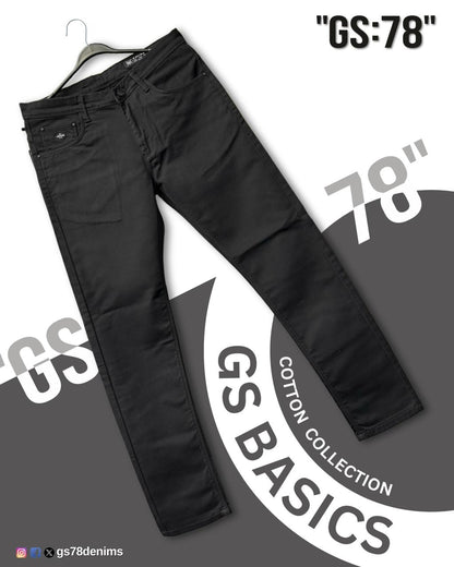 GS:78 Cotton Collection Men's Slim Fit Jeans – Available in 18 Colors