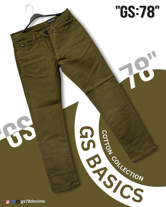 GS:78 Cotton Collection Men's Slim Fit Jeans – Available in 18 Colors