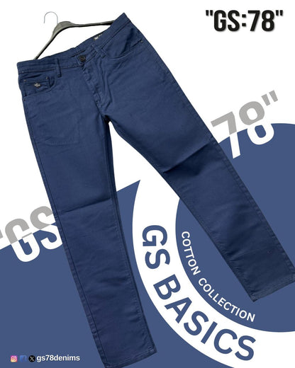 GS:78 Cotton Collection Men's Slim Fit Jeans – Available in 18 Colors