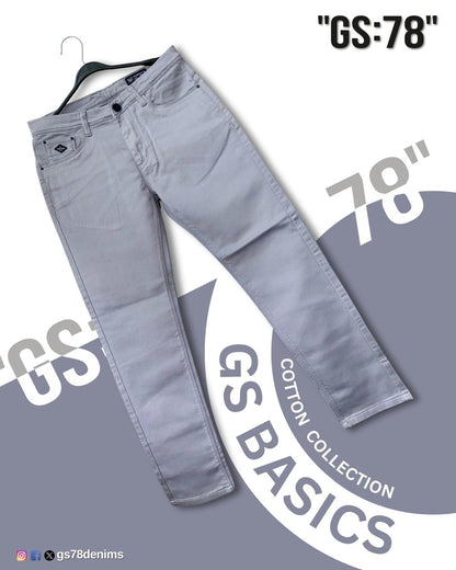 GS:78 Cotton Collection Men's Slim Fit Jeans – Available in 18 Colors