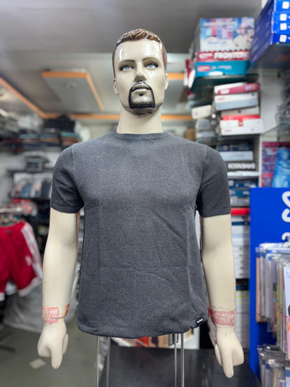 The Elevated Essential: Men's Textured Crewneck T-Shirt