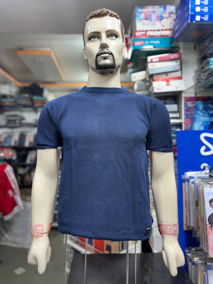 The Elevated Essential: Men's Textured Crewneck T-Shirt