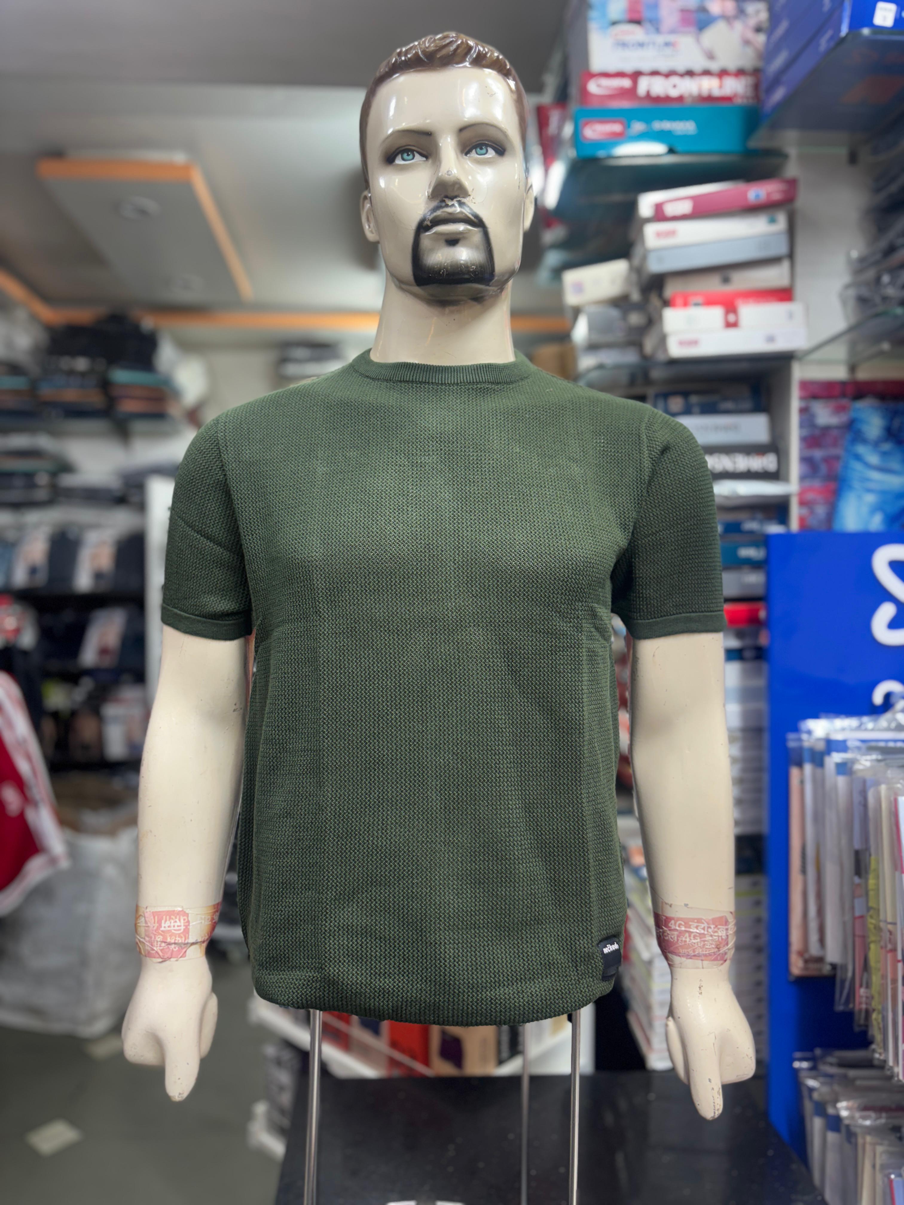 The Elevated Essential: Men's Textured Crewneck T-Shirt