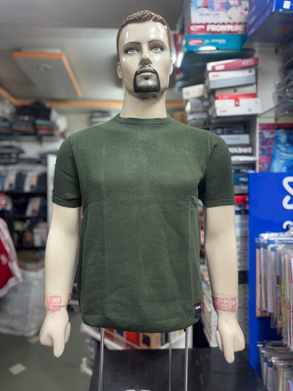 The Elevated Essential: Men's Textured Crewneck T-Shirt