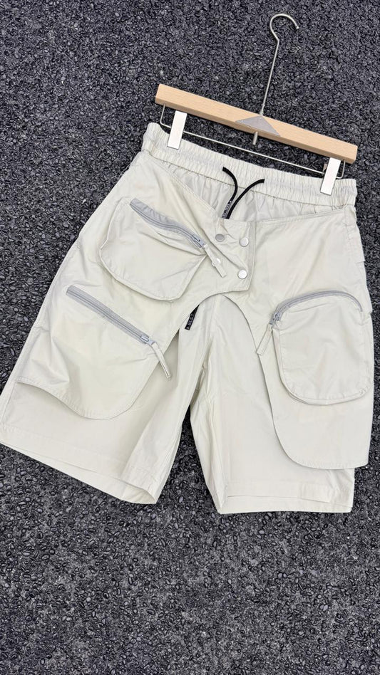 Imported Men's Tactical Utility Cargo Shorts | Multi-Zip Pockets | Urban Streetwear Style | Lightweight & Durable